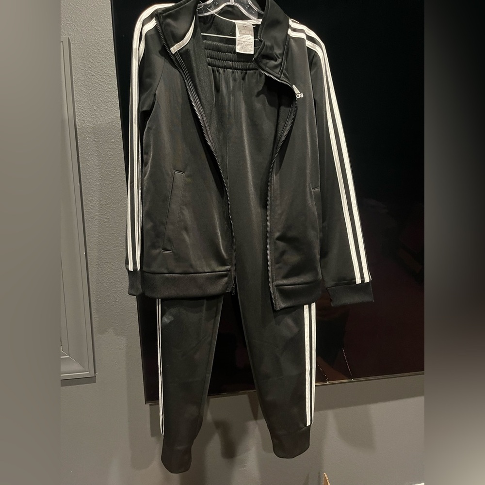 Adidas Boys' Black Track Jacket & Pants